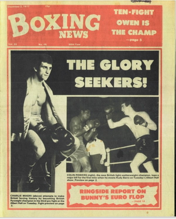 Boxing News magazine  2.12.1977 Download pdf